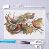 Waldelf im Nest: Antique Bird Sprite Fairy Seidenpapier (Handwerk)