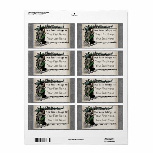 Waldelf (Personalisiertes Buchzeichen) (Vorne)