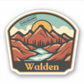 Walden, Colorado Sticker (Vorderseite)