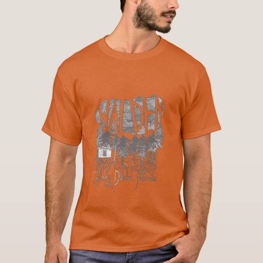 Walden grau Oversized T-Shirt (Vorderseite)