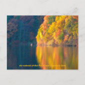 Walden Pond Herbstblätterkarte Postkarte