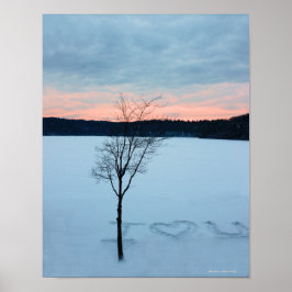 Walden Pond I Liebe U: Winter Liebe Poster