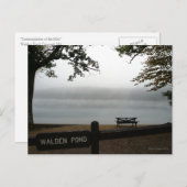 Walden Pond - kontemplative Postkarte (Vorne/Hinten)