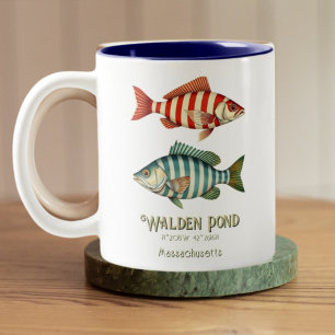 Walden Pond Massachusetts fish Tasse