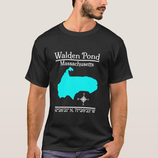 Walden Pond Massachusetts Long Sleeve T Shirt (Vorderseite)