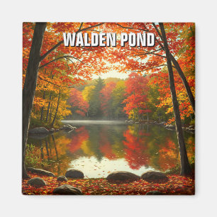 Walden Pond Massachusetts Travel Magnet