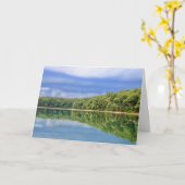 Walden Pond mit Zitat von Henry D. Thoreau: Karte (Gelbe Blume)