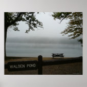 Walden Pond Poster - Kontemplative Verschmutzungen (Vorne)