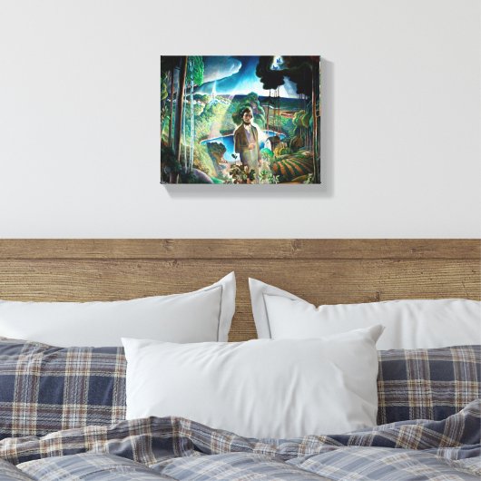 Walden Pond von Newell Convers Wyeth neu besucht Leinwanddruck (Insitu (Schlafzimmer))