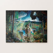 Walden Pond von Newell Convers Wyeth neu besucht Puzzle (Horizontal)