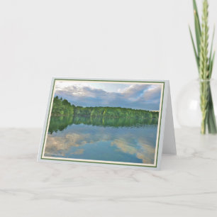 Walden Teich: Drossel trägt den Himmel auf seinem Karte