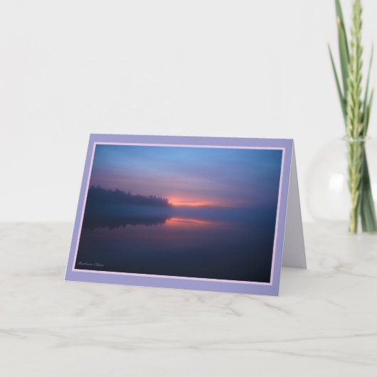 Walden Teichsonnenuntergang Karte (Vorderseite)