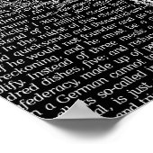 Walden Woods Black Literaturkunst Print Poster (Ecke)