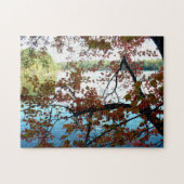 Waldenteich durch Herbstleaale Puzzle (Horizontal)
