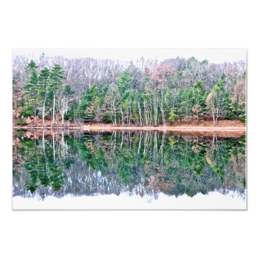 Waldenteich im Herbst Fotodruck (Vorne)