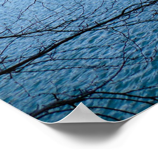 Waldenteich im Herbst Poster (Ecke)