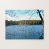 Waldenteich im Herbst Puzzle (Horizontal)