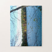 Waldenteich im Herbst Puzzle (Vertikal)