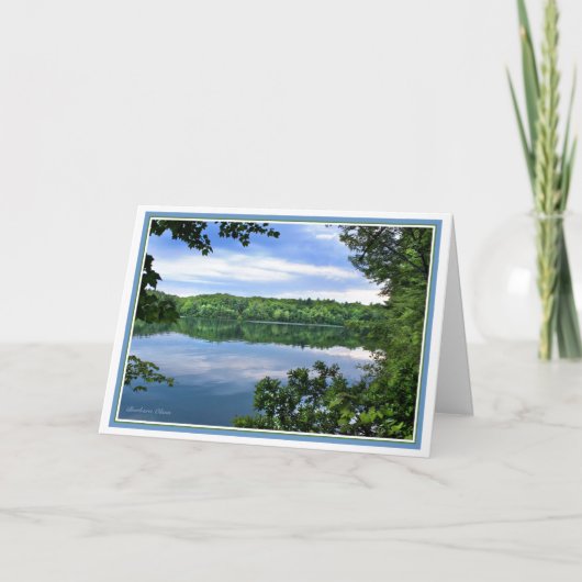 Waldenteich: Landschaftssicht Feiertagskarte (Vorderseite)