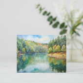 Waldenteich, Massachusetts Postkarte (Stehend Vorderseite)