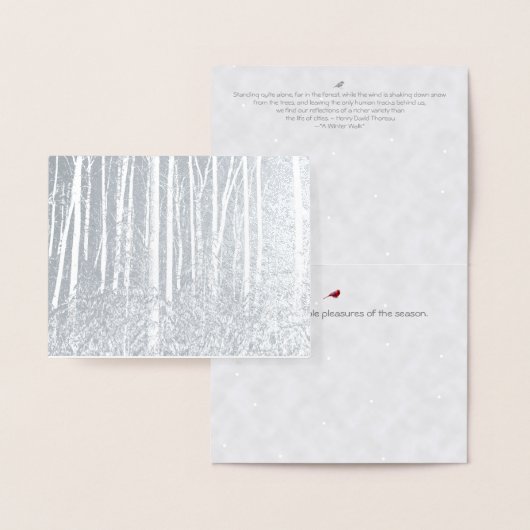 Waldenteich/Wälder: Yuletide Folienkarte (Anzeige)