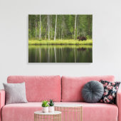 Wälder | Bären in Taiga Forest Nord Finnland Leinwanddruck (Insitu (Wohnzimmer))