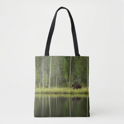 Wälder | Bären in Taiga Forest Nord Finnland Tasche (Vorderseite)