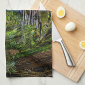 Wälder | Beauchamp Falls Australien Geschirrtuch (Viertel Falte)