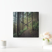 Wälder | Berge Wakayama Japan Quadratische Wanduhr (Zuhause)