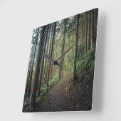 Wälder | Berge Wakayama Japan Quadratische Wanduhr (Winkel)