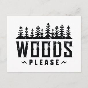 Wälder Bitte Postkarte