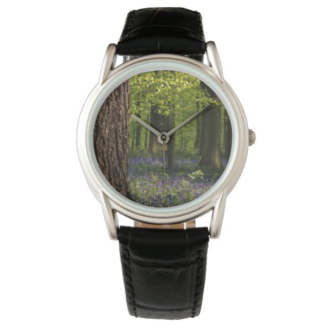 Wälder | Bluebells in Belgien Armbanduhr (Vorderseite)