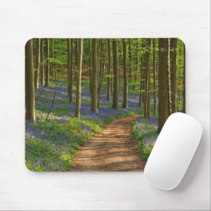 Wälder Bluebellwald in Belgien Mousepad