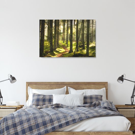 Wälder | Boreal Forest Schweden Leinwanddruck (Insitu (Schlafzimmer))
