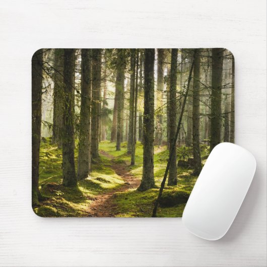 Wälder | Boreal Forest Schweden Mousepad (Mit Mouse)