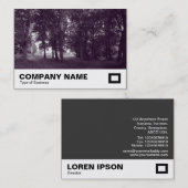 Wälder, Bute Park Cardiff - Lila gefärbt Visitenkarte (Vorne/Hinten)