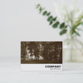 Wälder, Bute Park Cardiff - Sepia toniert Visitenkarte (Stehend Vorderseite)