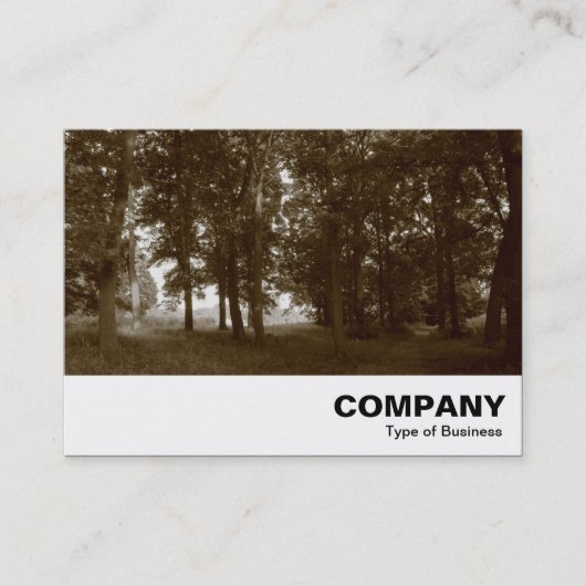 Wälder, Bute Park Cardiff - Sepia toniert Visitenkarte (Vorderseite)