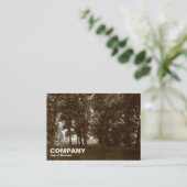 Wälder, Bute Park, Cardiff Visitenkarte (Stehend Vorderseite)