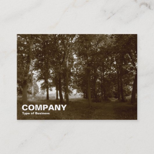 Wälder, Bute Park, Cardiff Visitenkarte (Vorderseite)