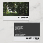 Wälder, Bute Park Cardiff Visitenkarte (Vorne/Hinten)