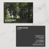 Wälder, Bute Park, Cardiff Visitenkarte (Vorne/Hinten)