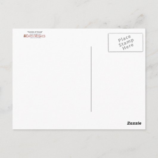 Wälder der Morgendämmerung Postkarte (Rückseite)