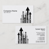 Wälder der Pfeile II - Schwarz und Weiß Visitenkarte (Vorne/Hinten)