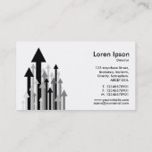 Wälder der Pfeile II - Schwarz und Weiß Visitenkarte (Rückseite)