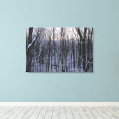 Wälder der Schneebaume Leinwanddruck (Insitu (Holzboden))