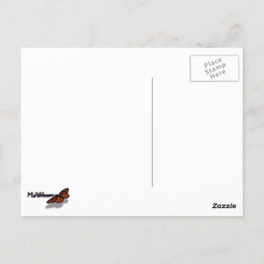 Wälder der Schneebaume Postkarte (Rückseite)