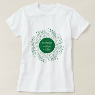 Wälder, die Lungen unseres Landes Erde freundlich T-Shirt