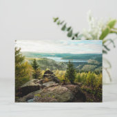 Wälder | Erzgebirge Deutschland Dankeskarte (Stehend Vorderseite)