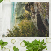 Wälder | Erzgebirge Deutschland Geschirrtuch (Gefaltet)